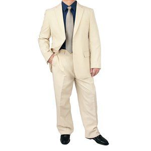 Men's Regular Fit Single Breasted Suit Jacket - 48L